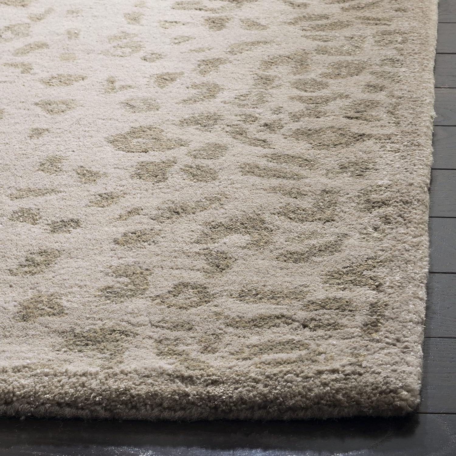 Hand-Tufted Sharkey Grey Wool-Viscose Blend Non-Slip Area Rug, 2'6" x 4'3"