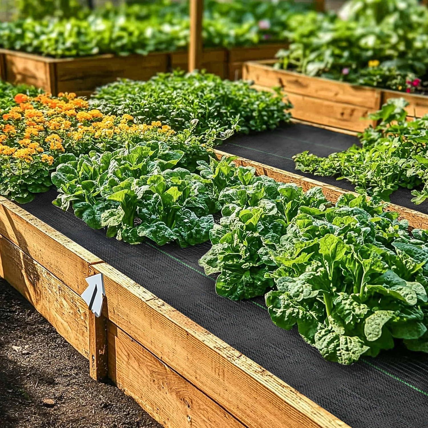 4ft x 100ft Weed Barrier Landscape Fabric Heavy Duty Premium Weed Control Fabric Durable & Eco-Friendly Weed Block Gardening Mat Landscaping Fabric