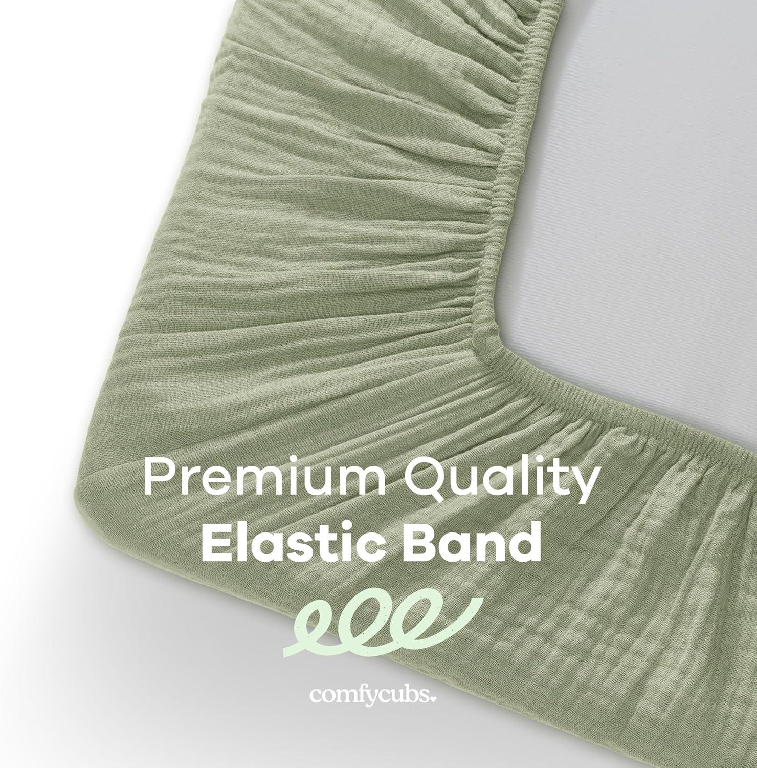 Comfy Cubs Fiited Sheets Cotton Blend Fitted Bassinet Sheet