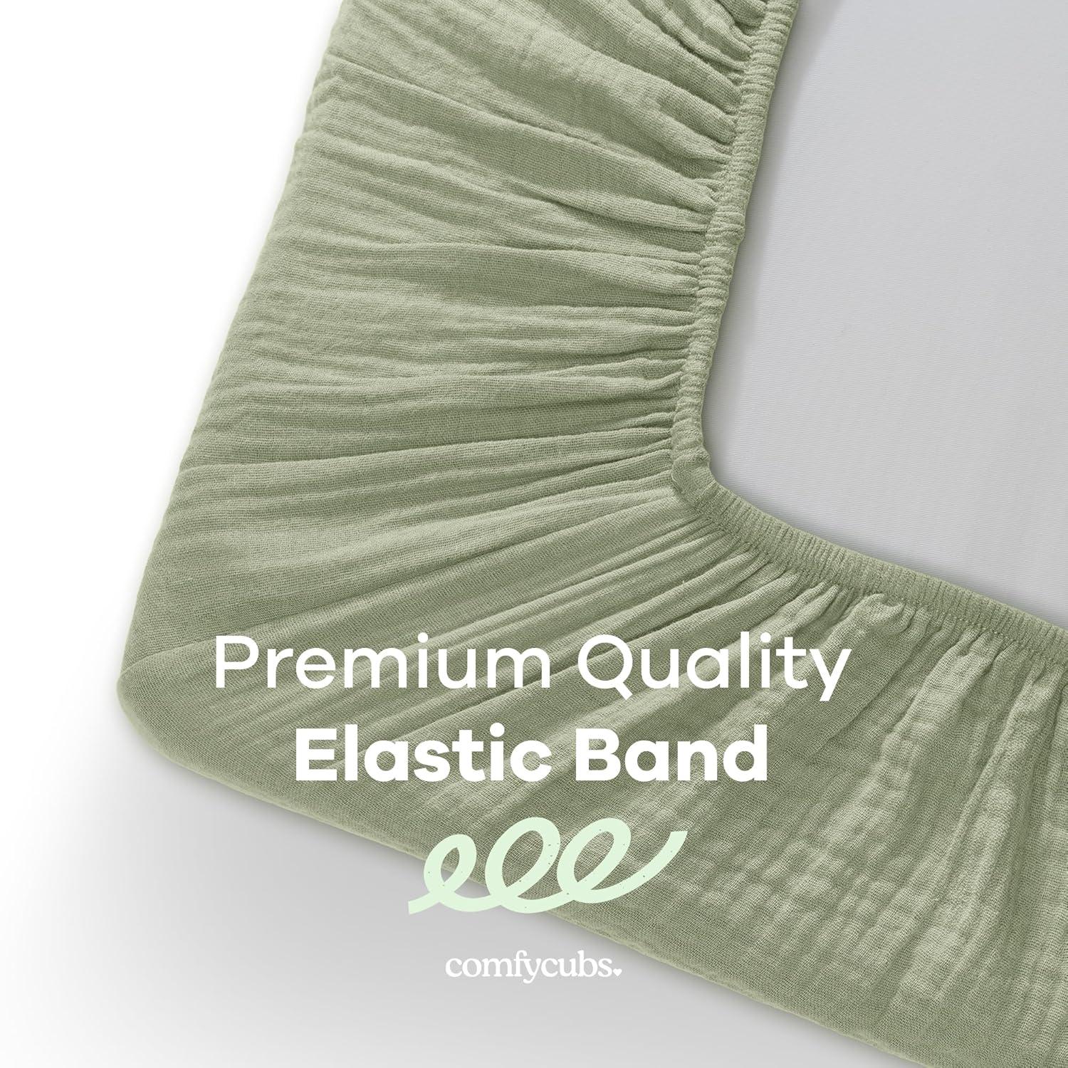 Comfy Cubs Fiited Sheets Cotton Blend Fitted Bassinet Sheet