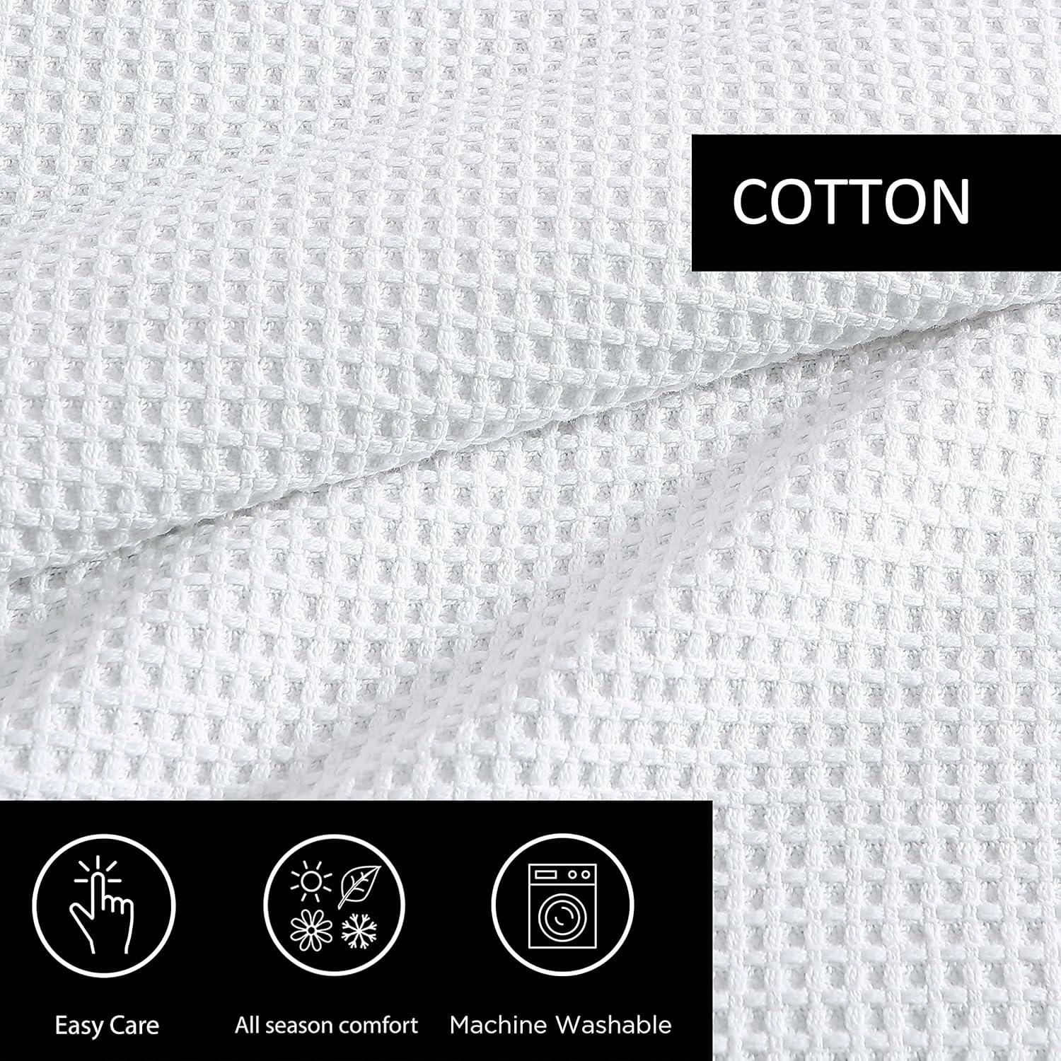 Vera Wang Waffleweave Cotton Blanket