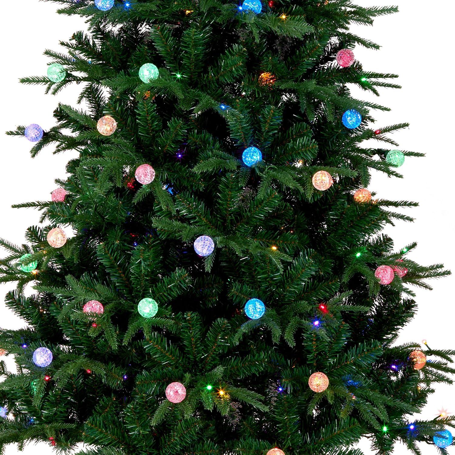 National Tree Company Pre-lit Feel Real Duxbury Artificial Christmas Tree with Dual Color LED Lights