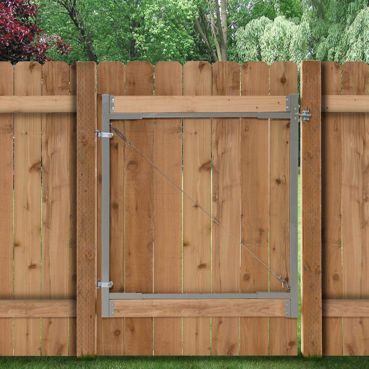 Adjust-A-Gate AG72 Steel Frame Anti Sag Gate Building Kit, 36 to 72 Inches Wide Opening Up To 6 Feet High Fence, 2 Pack