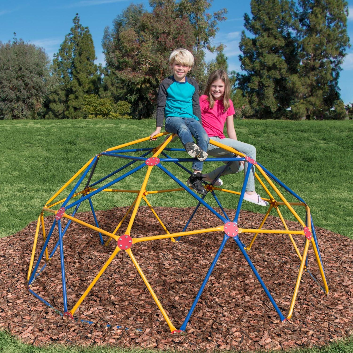 Impex Fitness GD-810 Easy Outdoor Kids Geodescent Space Dome Play Set, Ages 3 to 10, Supports Up to 1000 Pounds, Promotes Strength and Social Skills