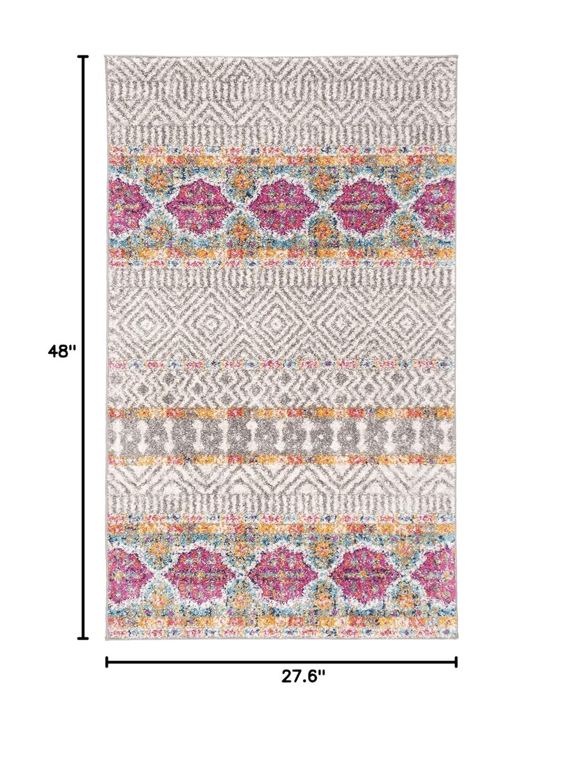 Madison MAD797 Power Loomed Accent Rug - Grey/Ivory - 2'3"x4' - Safavieh.