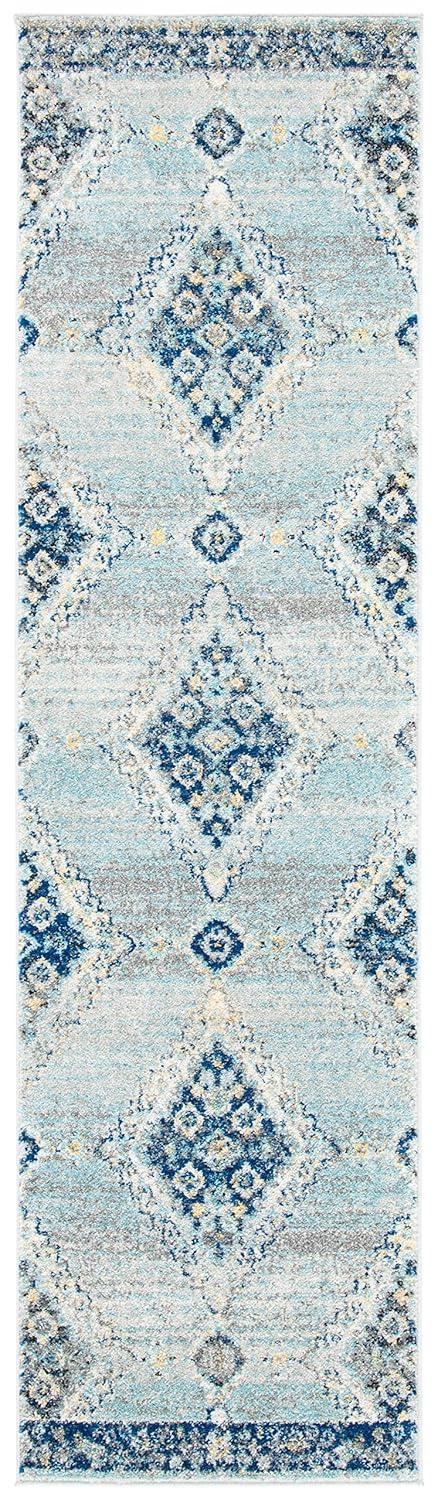 Madison MAD615 Power Loomed Runner Rug - Grey/Cream - 2'3"x6' - Safavieh.