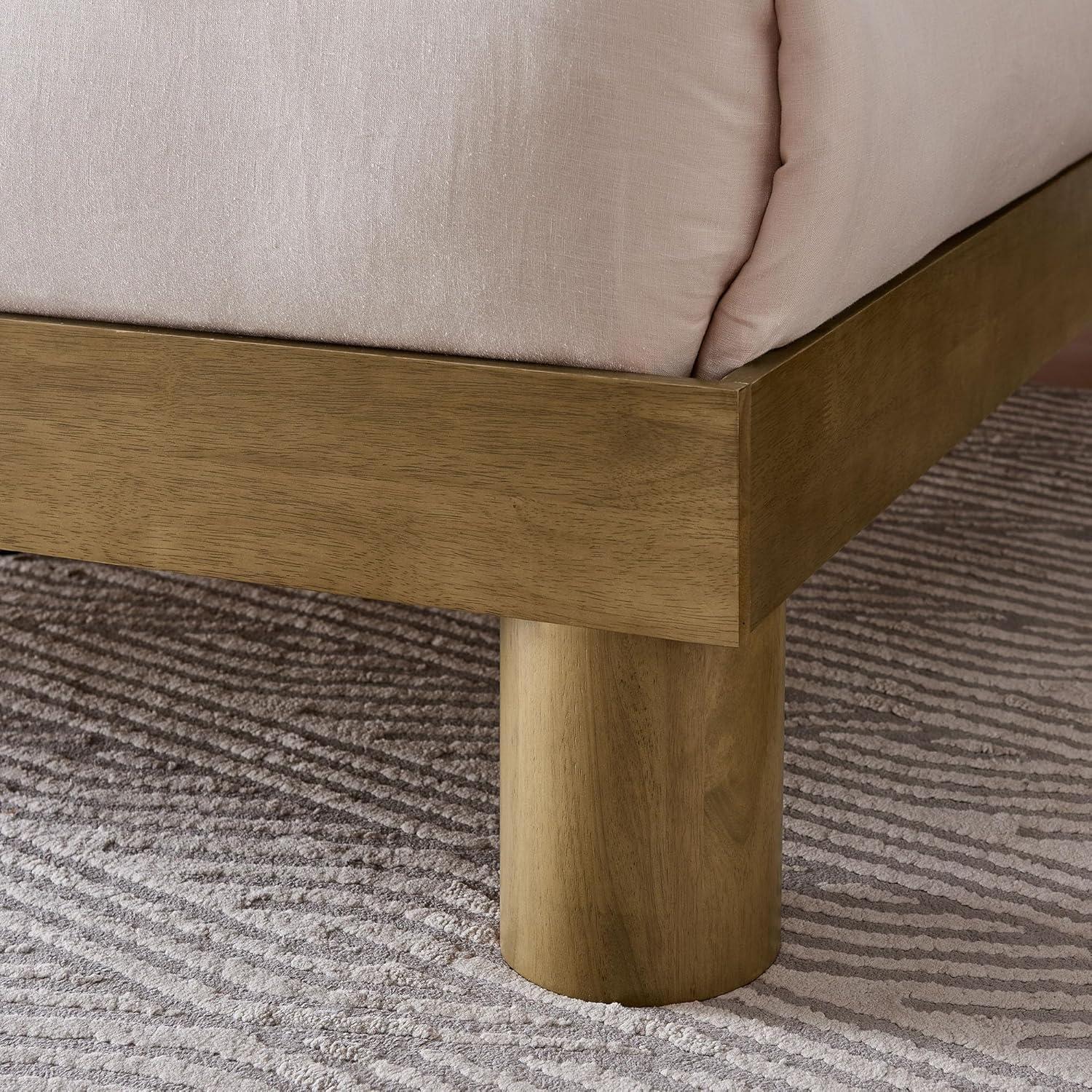 Modway Runa Wood Platform Bed In French Oak