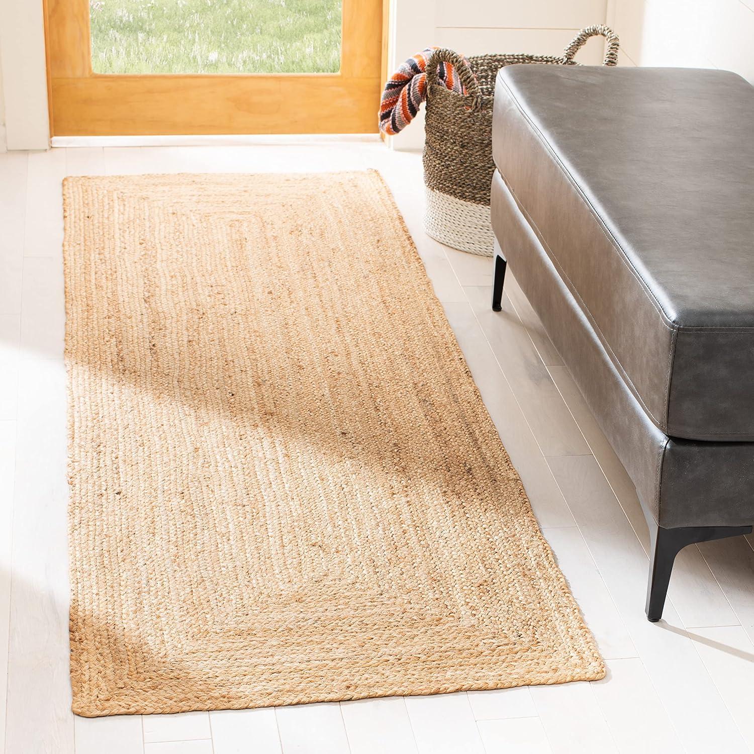 Natural Fiber NFB304 Hand Woven Runner Rug - Natural - 2'3"x15' - Safavieh.