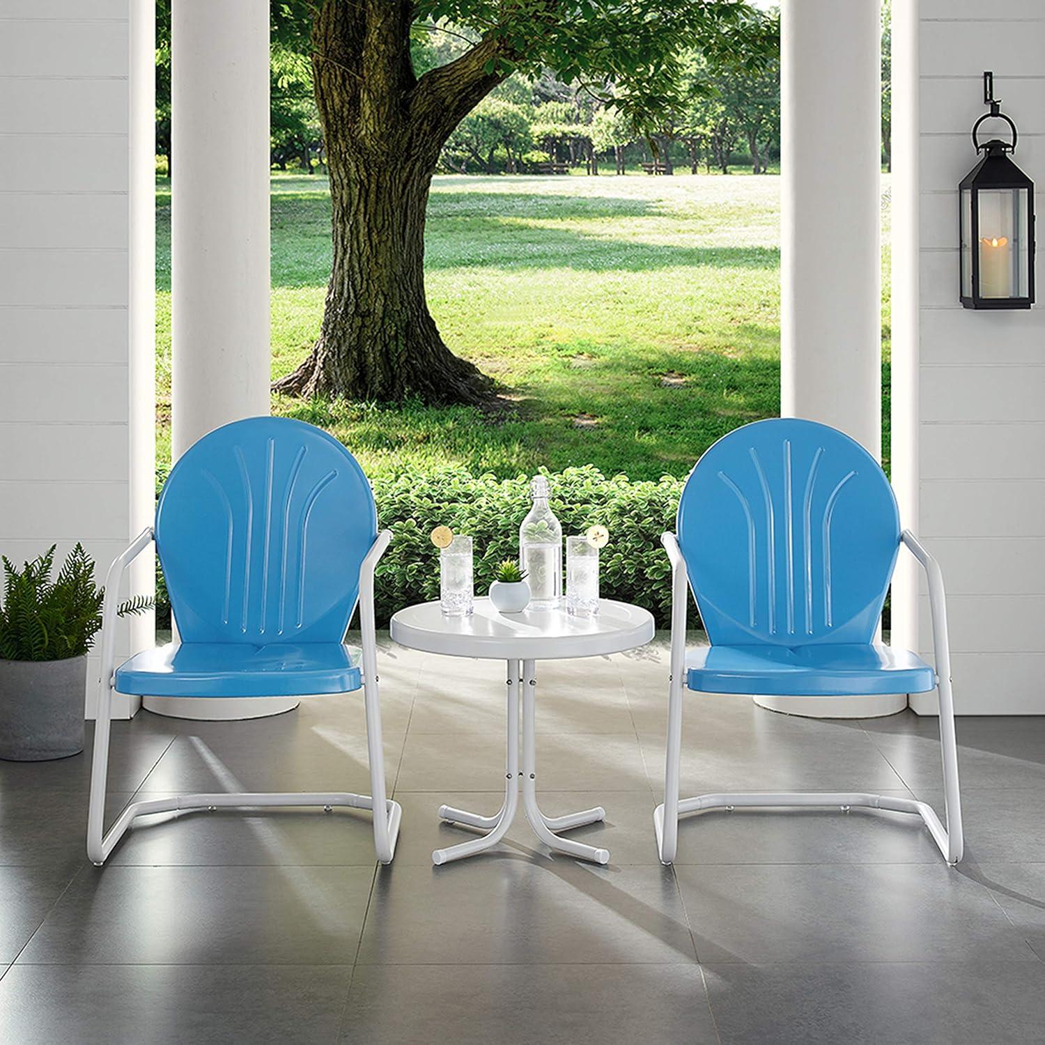 Griffith 3pc Outdoor Conversation Set - Sky Blue - Crosley