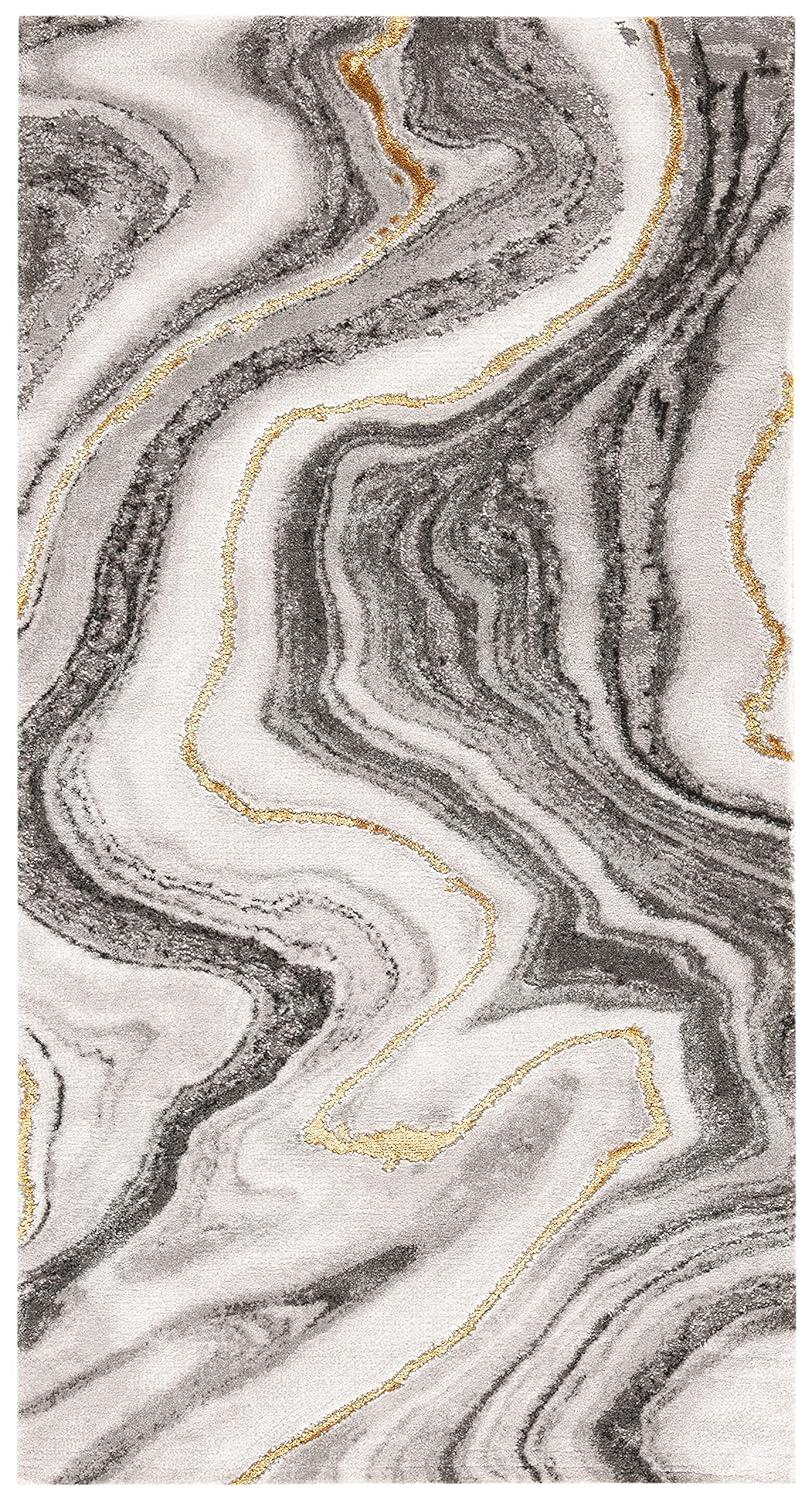 Craft CFT819 Loomed Indoor Area Rug - Grey/Gold - 2'7"x5' - Safavieh