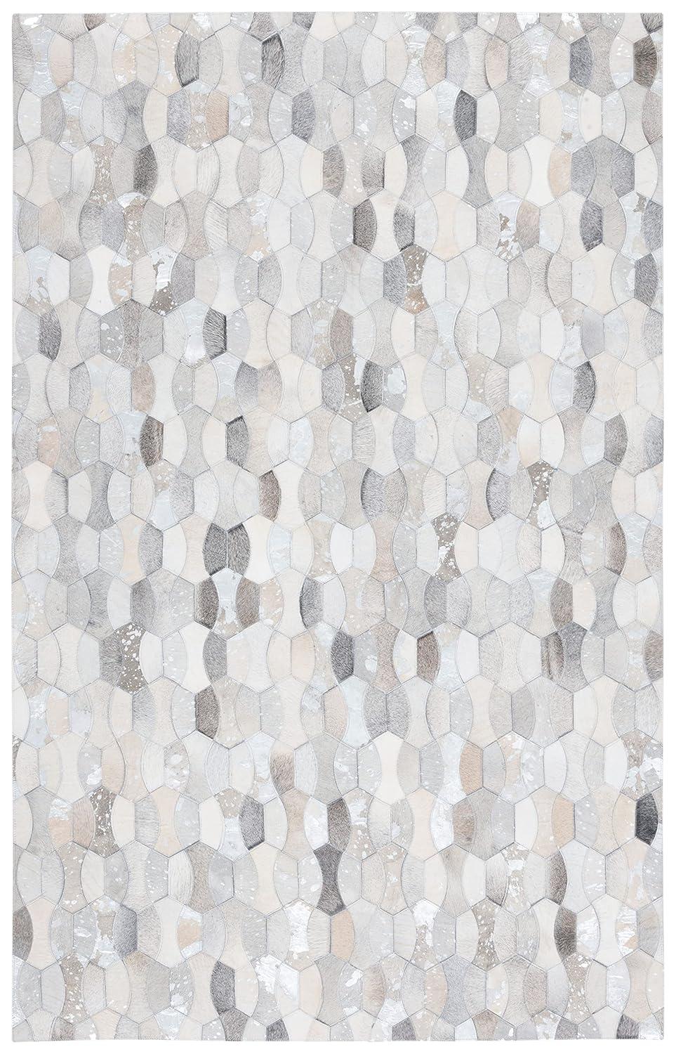 Loon Peak® Belday Flat Weave Hair On Leather Rug