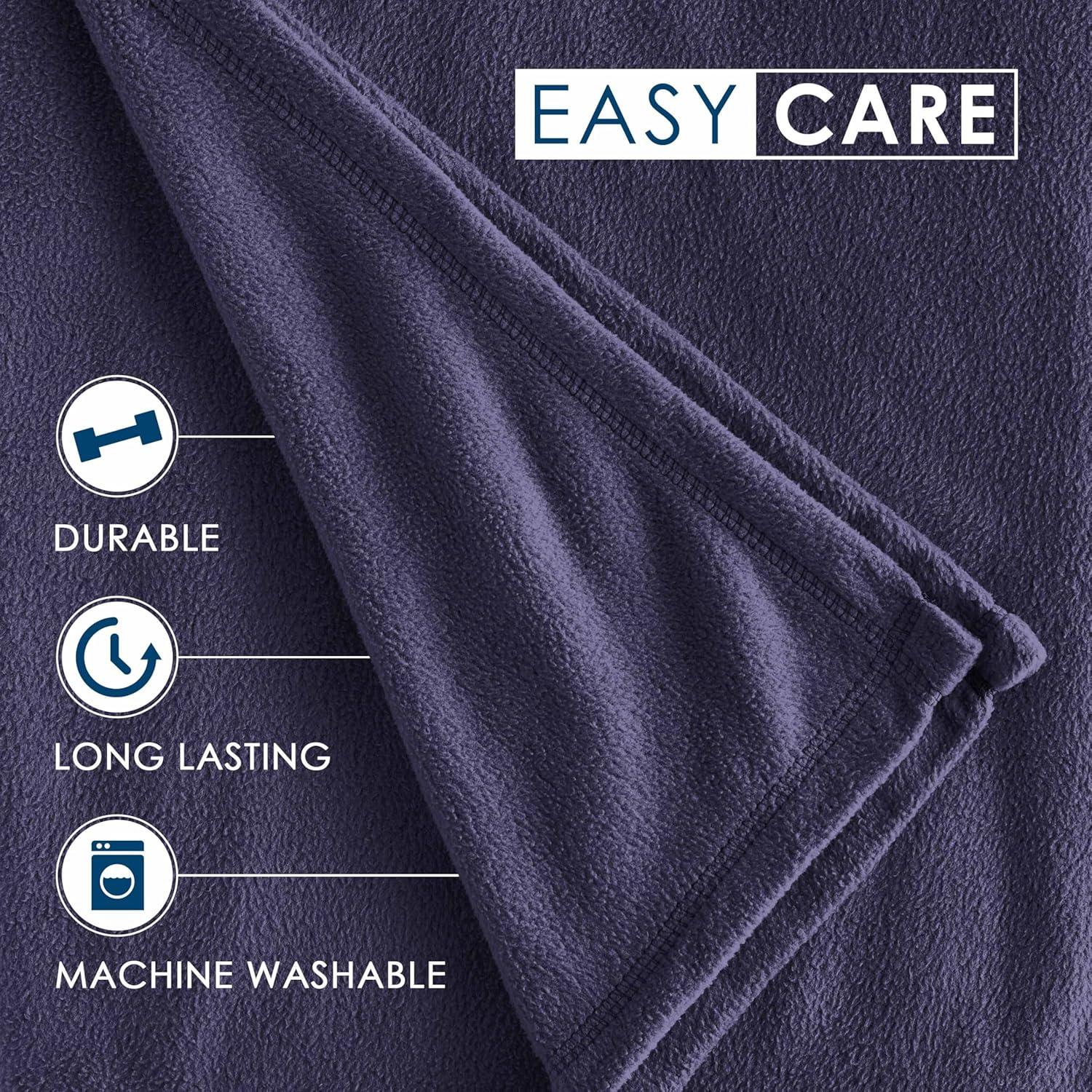 Martex Martex Super Soft Fleece Blanket All Season, Warm, Lightweight, Cozy Throw Blanket