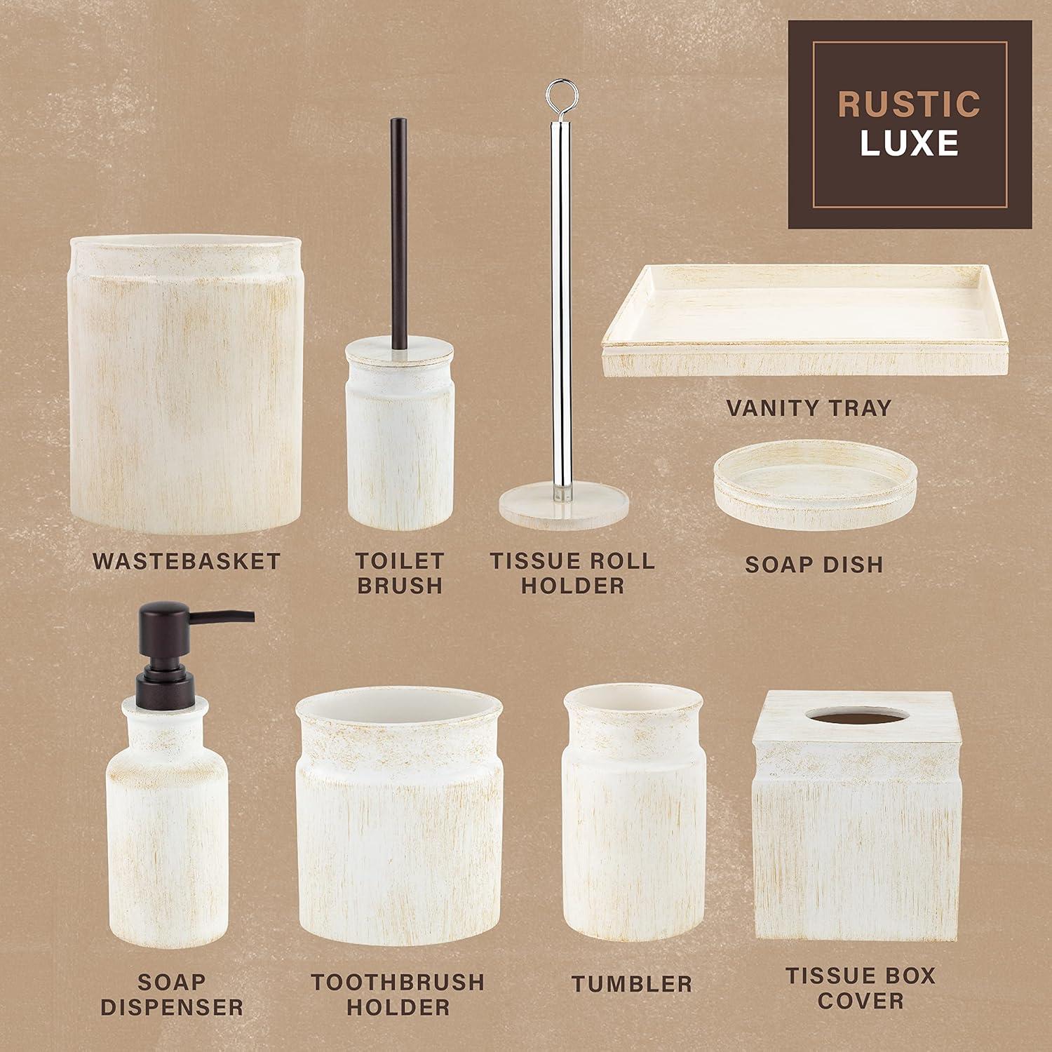 Creative Scents Rustic Luxe Toilet Brush and Holder Set