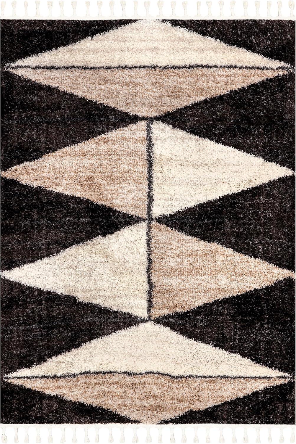 Nuloom Kali Shaggy Diamond Tassel Indoor Area Rug