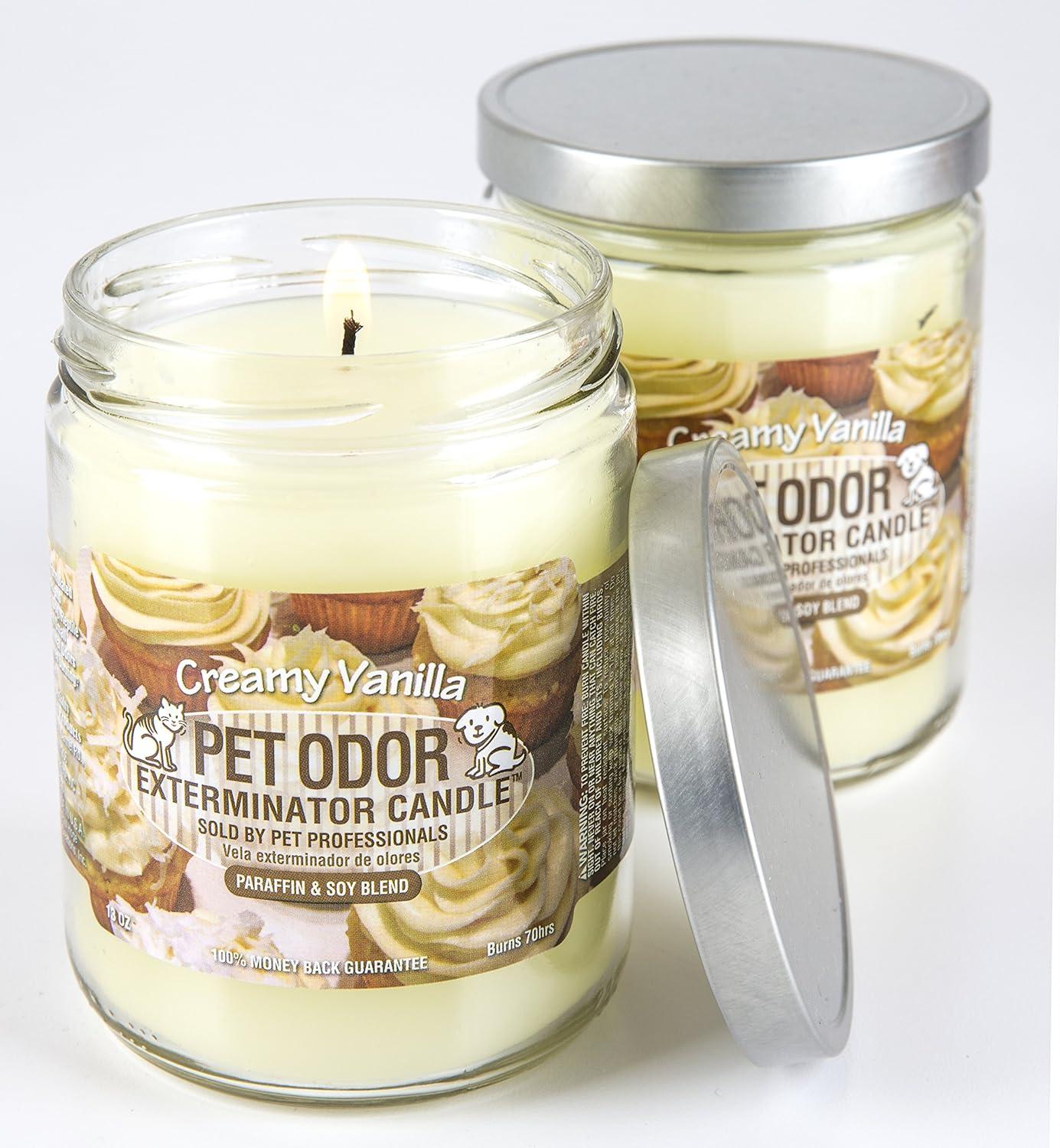 Maven Gifts: Specialty Pet Products Creamy Vanilla 13 Oz. Pet Odor Exterminator Candle 2-Pack