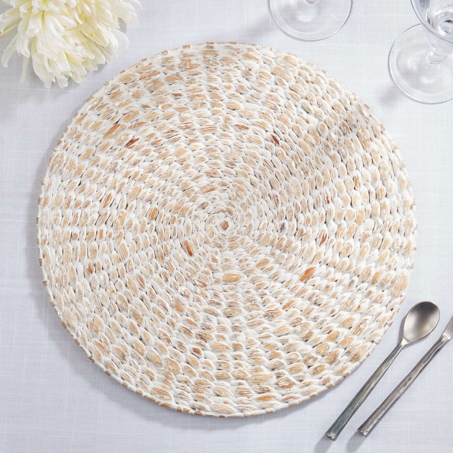 90% Water Hyacinth - 10% Iron Round Placemat