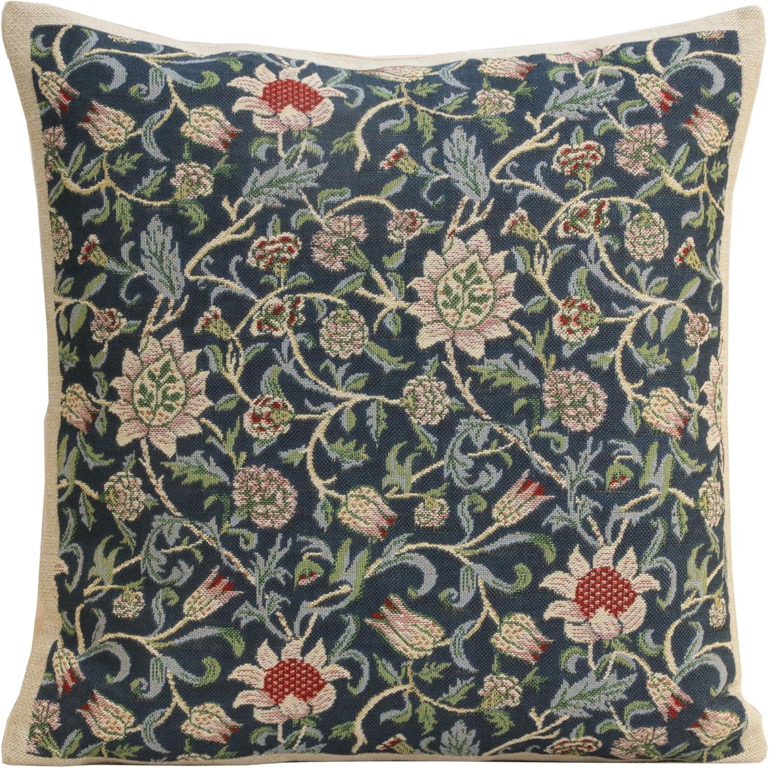 Fleurs de Morris Blue Cushion Wholesale