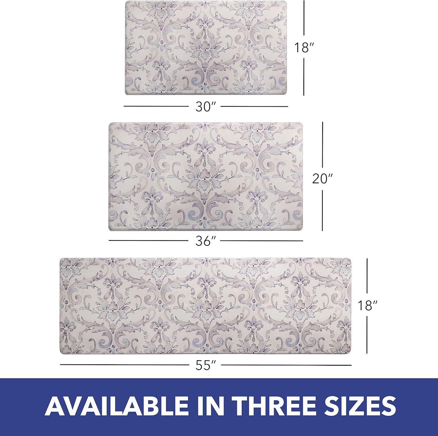 SoHome Cozy Living Watercolor Damask Anti-Fatigue Mat