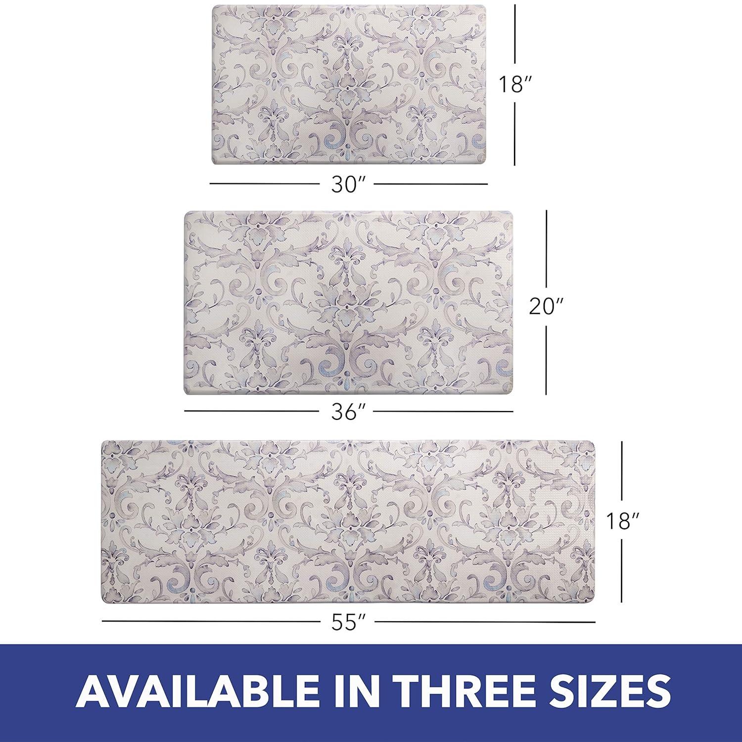 SoHome Cozy Living Watercolor Damask Anti-Fatigue Mat