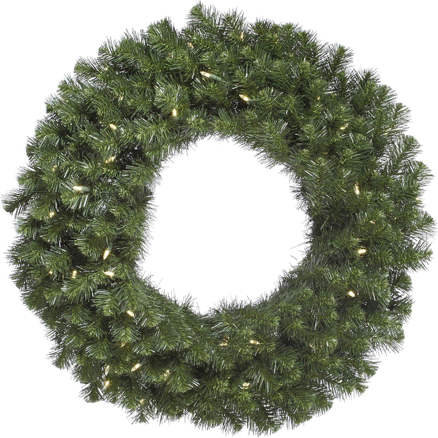 Vickerman Artificial Douglas Fir Wreath Dura-Lit