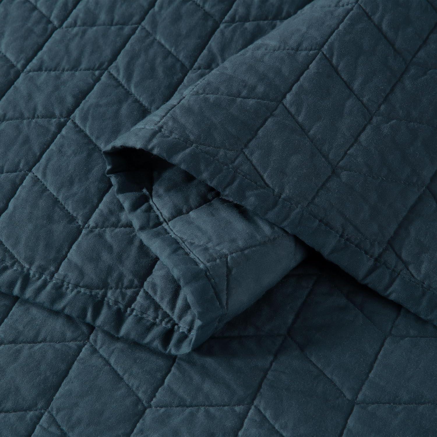 Solid Color Embroidery Stitching Cotton Quilt Sets Cotton Quilt Set