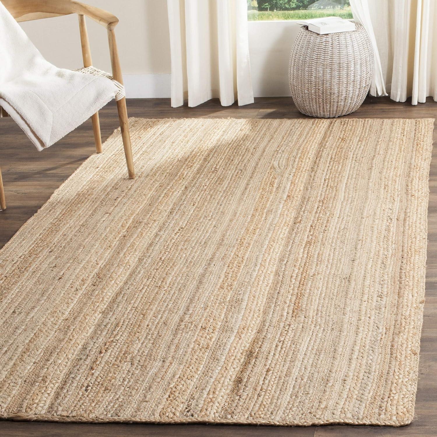 SAFAVIEH Natural Fiber Aria Braided Jute Area Rug, Natural, 3' x 5'