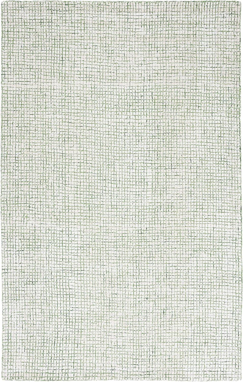 SAFAVIEH Abstract Dalia Geometric Abstract Area Rug, Ivory/Green, 6' x 6' Square