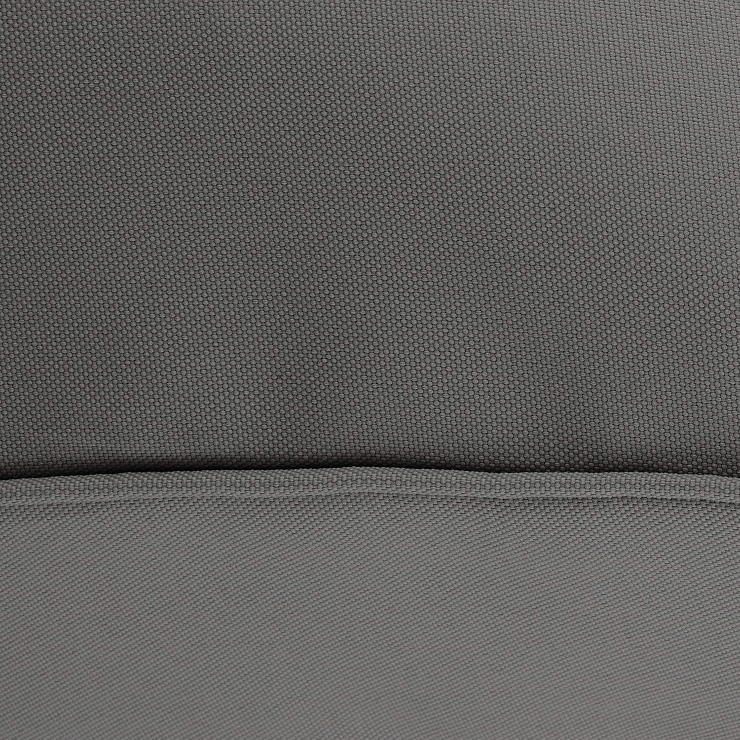 Classic Accessories Montlake FadeSafe Patio Seat & Back Cushion Combo, 23"W x 23"D x 5" x21"W x 20"H x 4", Light Charcoal