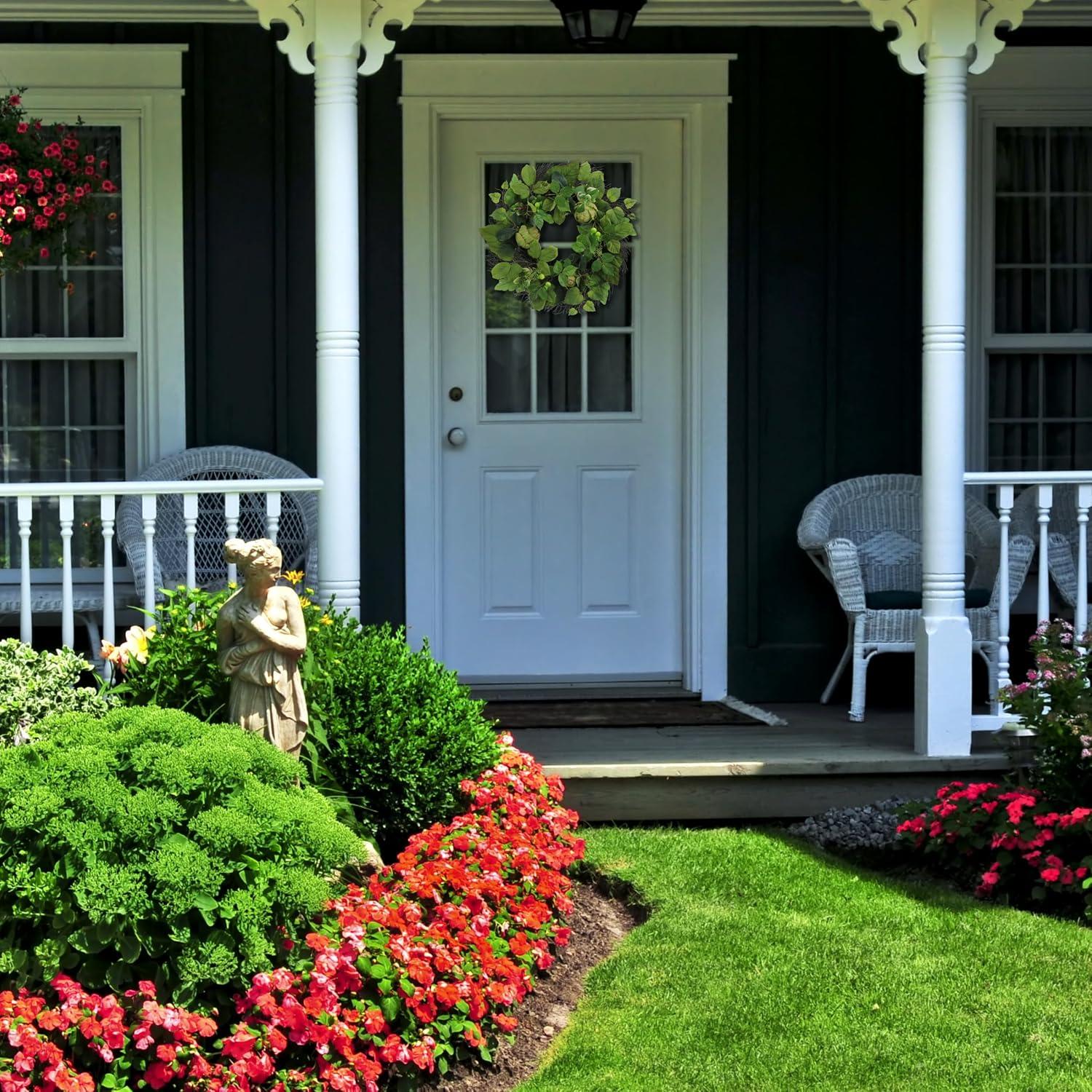 Admired By Nature 22" Artichoke Spring Greenery for Home Office Front Door Wreath, Wall Hanging Arrangement Decoration