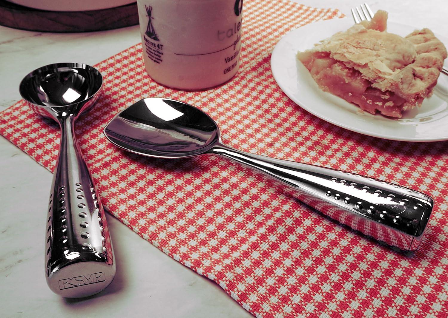 Large Chrome Ice Cream Spade with Non-slip Grip