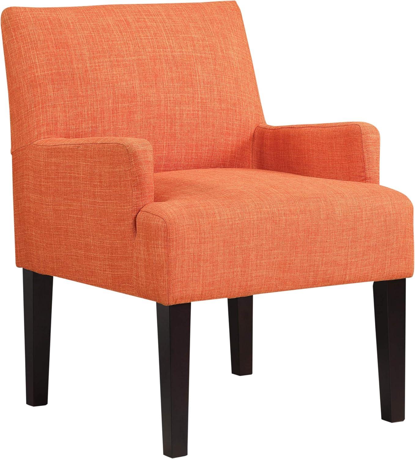 Main Street Guest Chair Tangerine - OSP Home Furnishings: Polyester Upholstery, Wood Frame, Modern Style