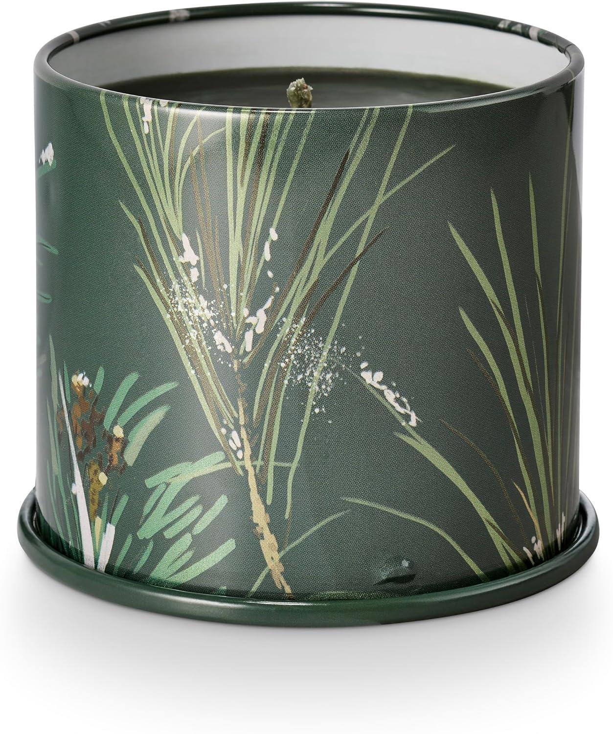 ILLUME Noble Holiday Balsam & Cedar Large Crackle Glass Candle