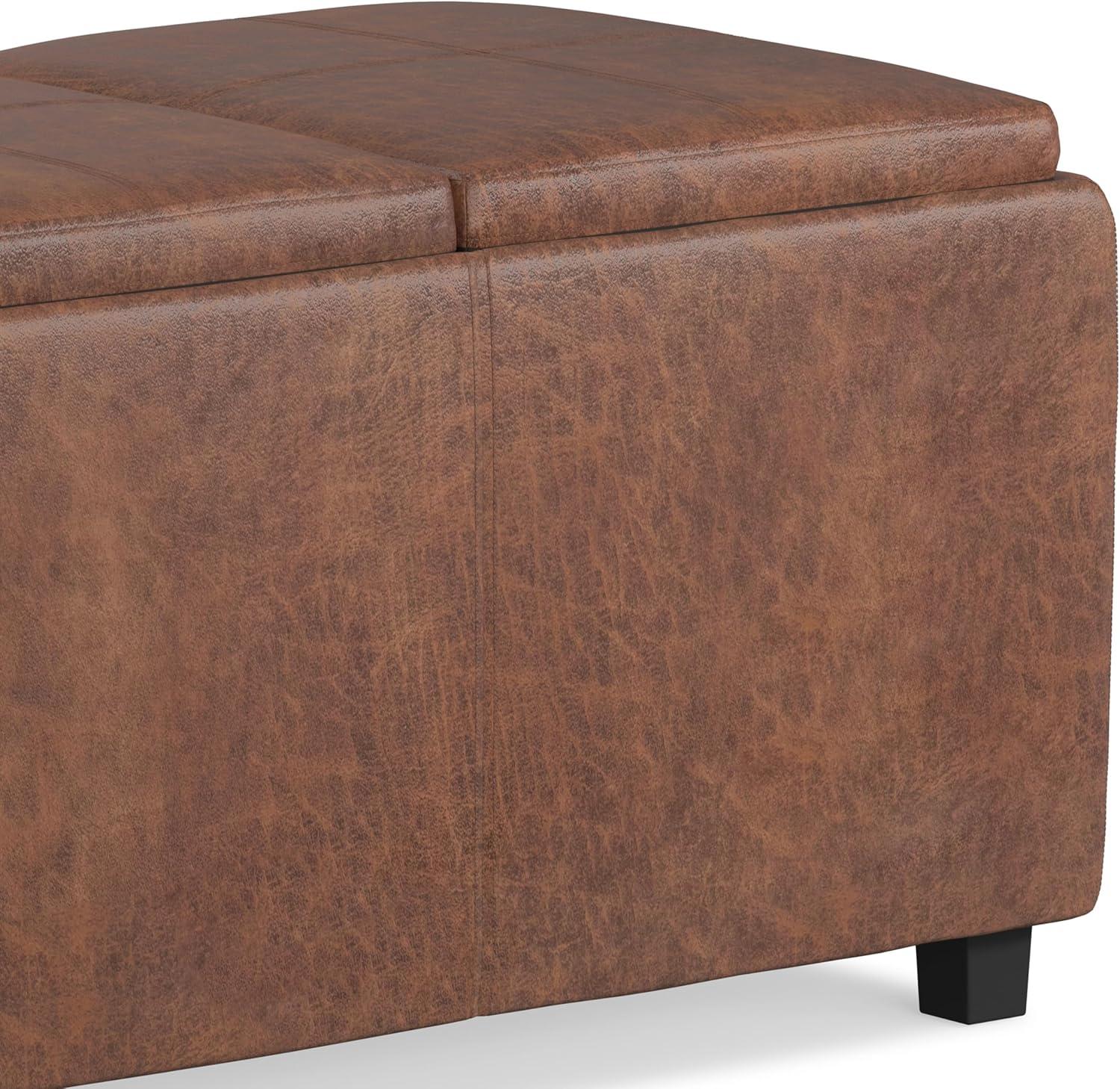 Simpli Home Avalon Extra Large Storage Ottoman Bench,Assembled