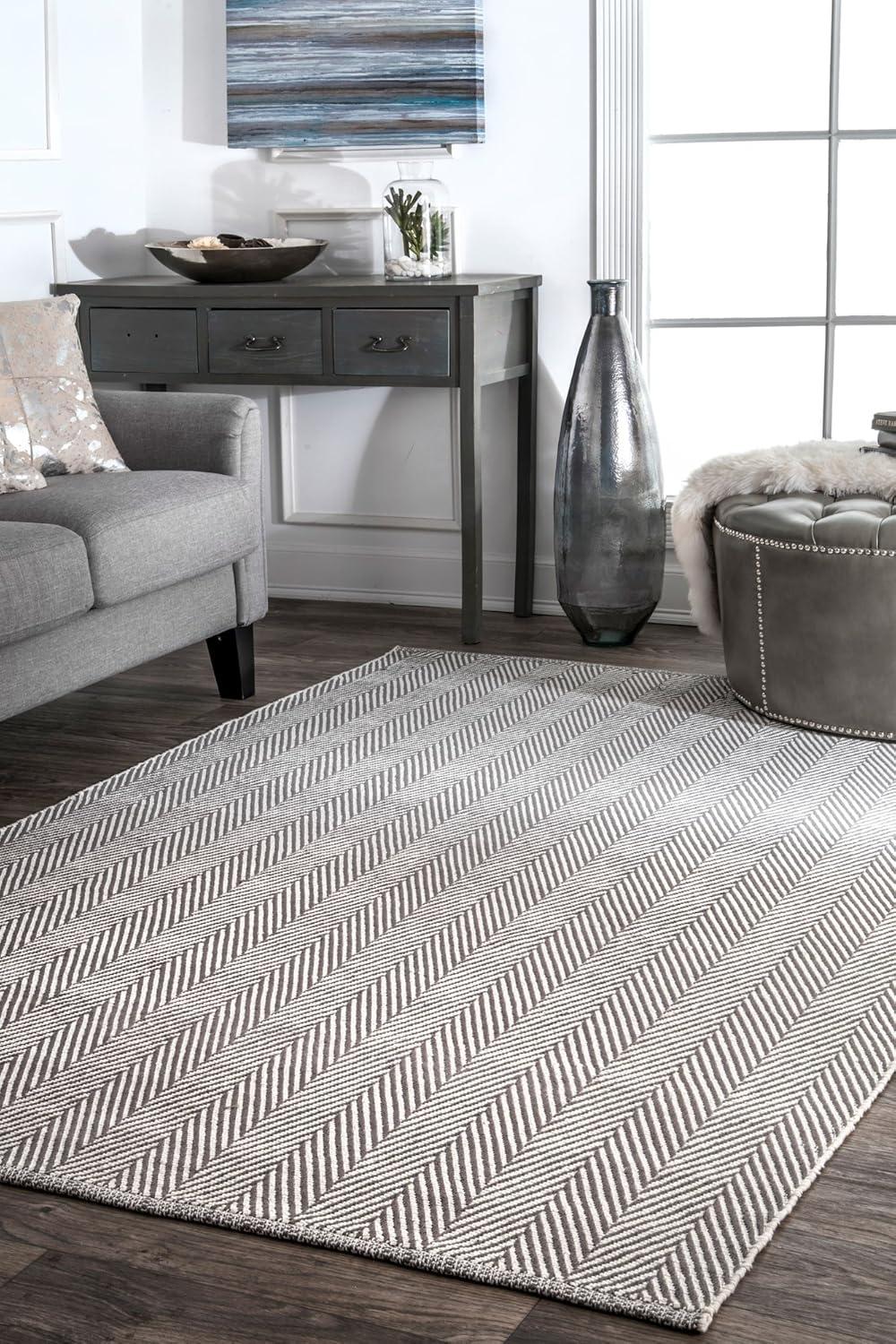 nuLOOM Kimberely Hand Loomed Accent Rug, 3' x 5', Gray