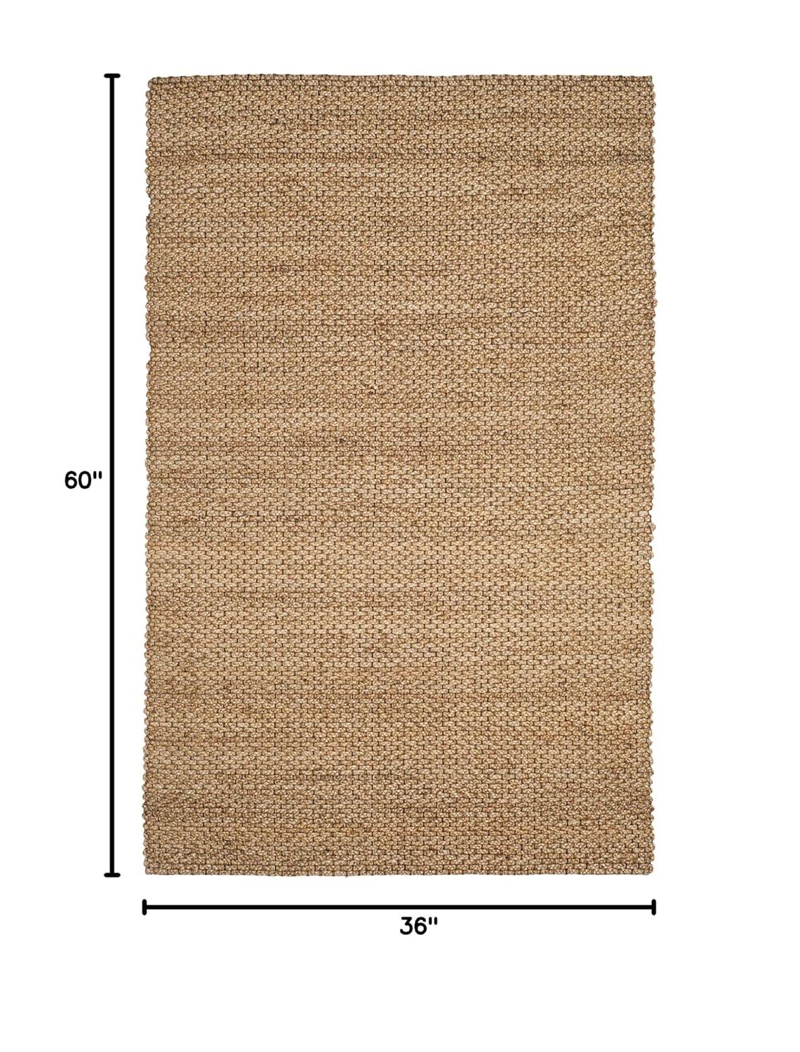 SAFAVIEH Natural Fiber Lillian Braided Jute Area Rug, Natural, 3' x 5'