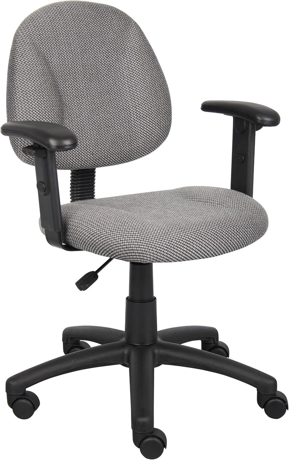 Deluxe Posture Chair with Adjustable Arms - Boss Office Products