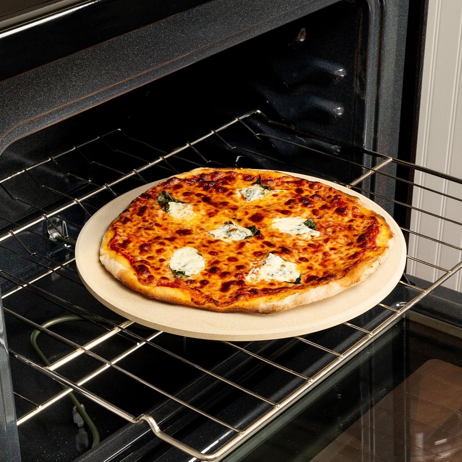 Old Stone Pizza Kitchen Cordierite Pizza Stone, Beige