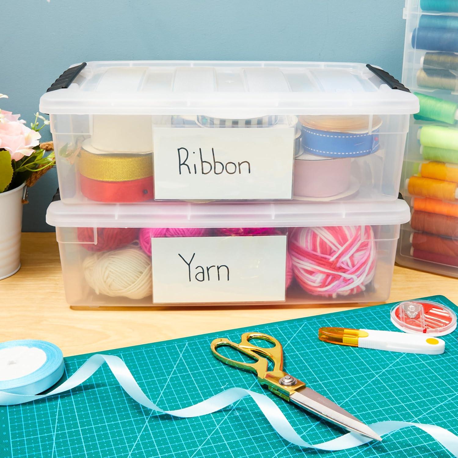 Juvale 100 Pack Clear Pockets Sleeves for Index Cards 3x5, Bulk Self-Adhesive Top Load Label, Plastic Holder Protectors for Office Storage Supplies