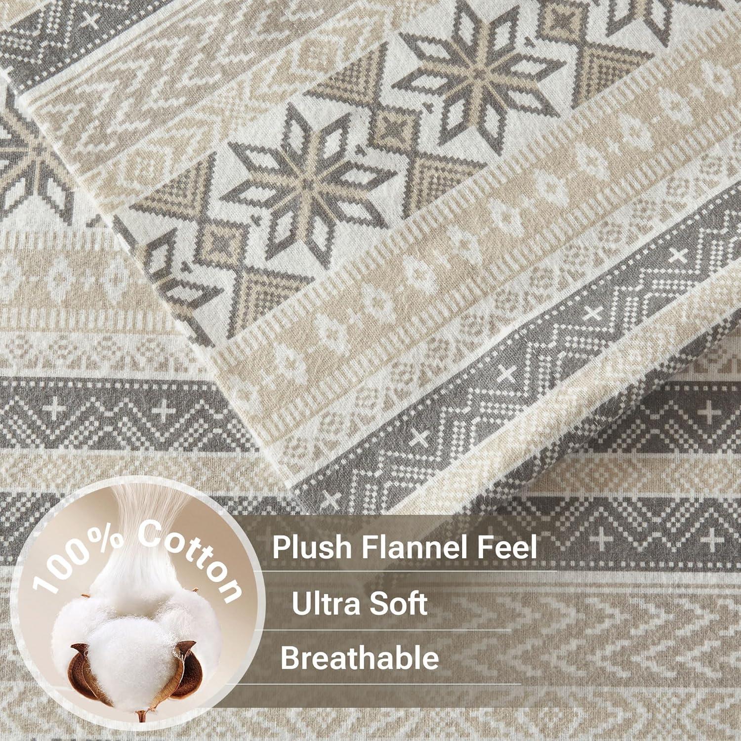 Madison Park Cozy Flannel 100% Cotton Sheet Set