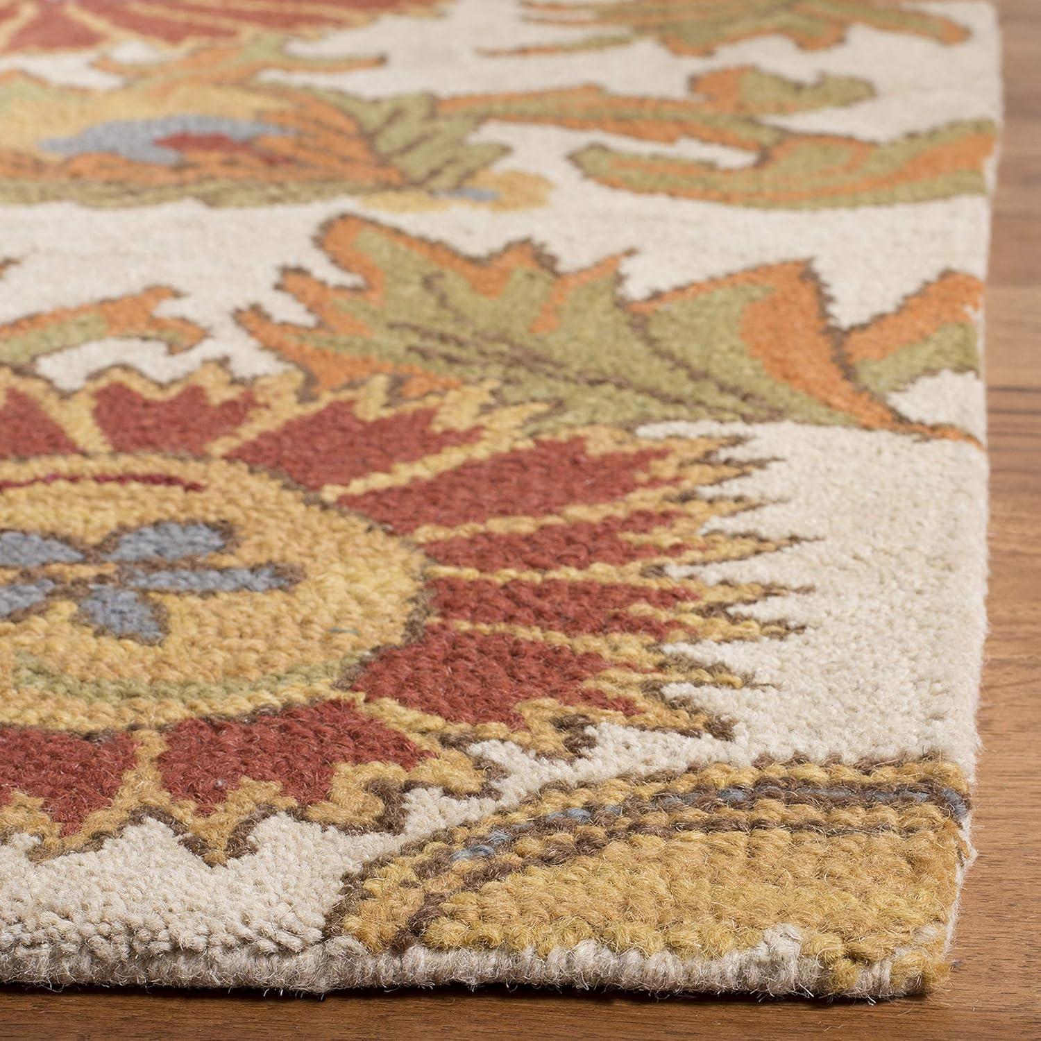 Earlee Hand Tufted Wool Floral Rug