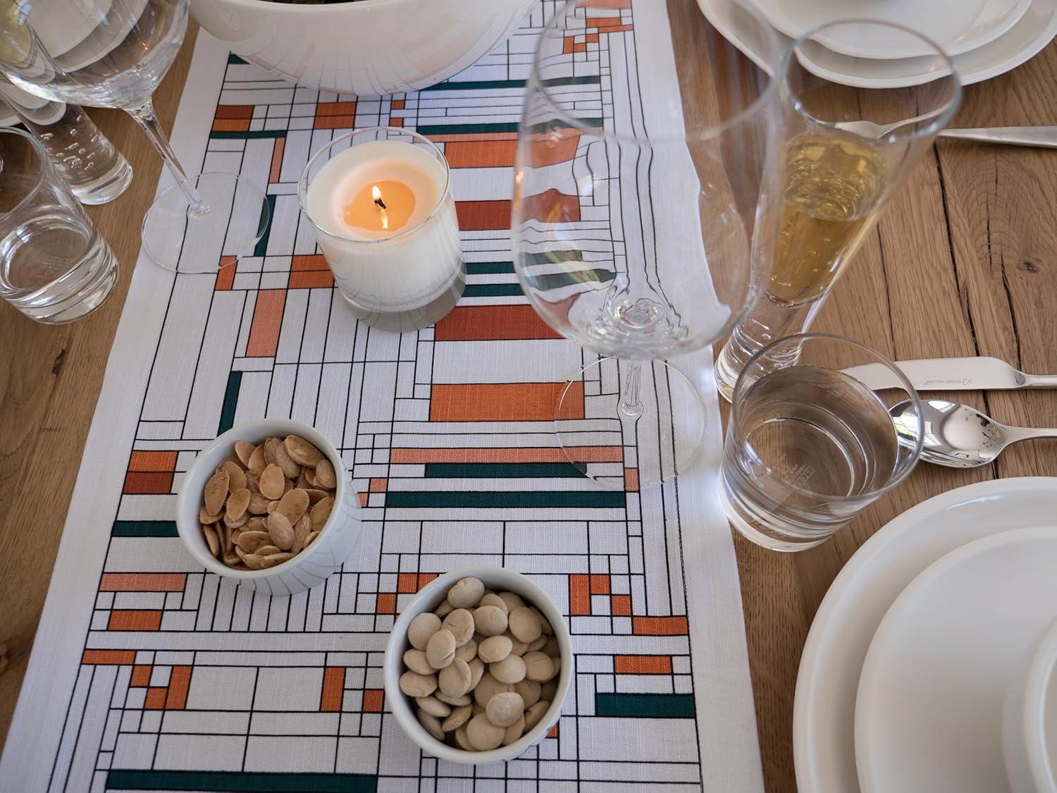 Oak Park Printed Table Runner