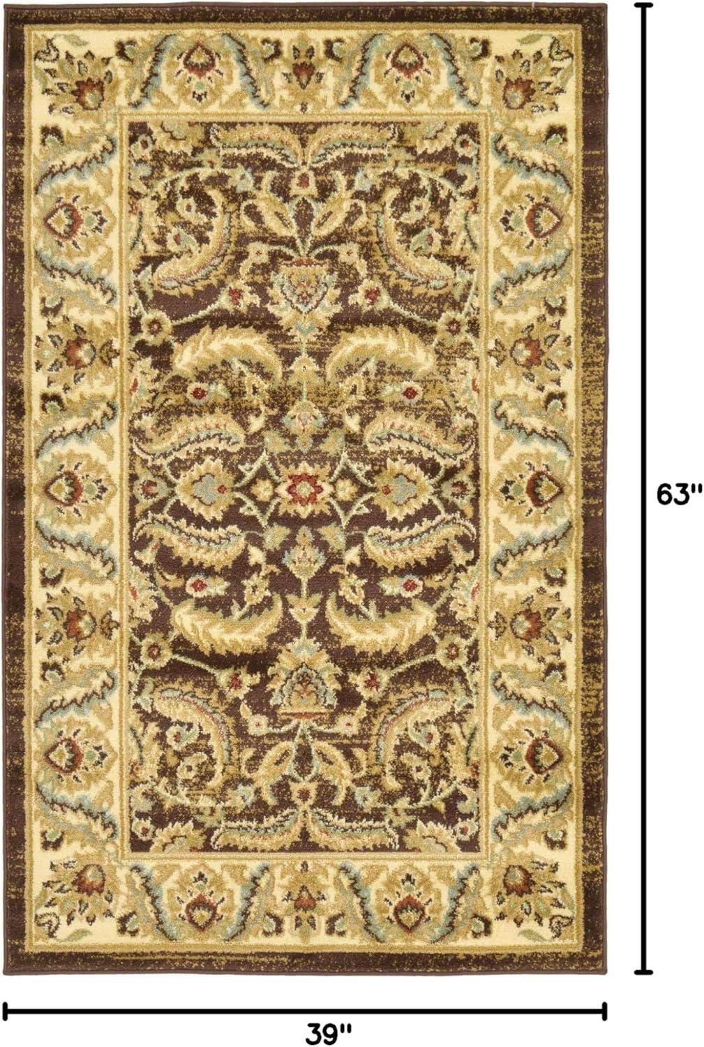 Unique Loom Voyage Collection Area Rug - Hickory (3' 3" x 5' 3" Rectangle Brown/Candy)