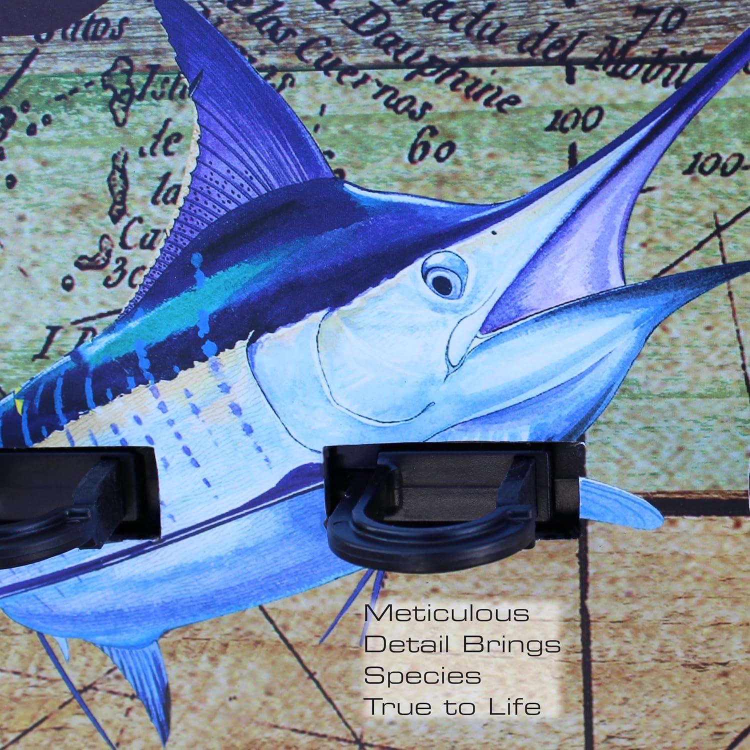 Guy Harvey Bajo Estante de Pared de 6 Varillas