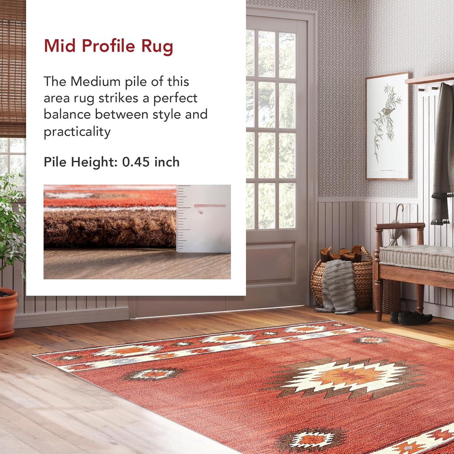 4'x6' Hand Tufted Shyla Area Rug Beige - nuLOOM: Wool, Bohemian Style, Medium Pile, Indoor Use