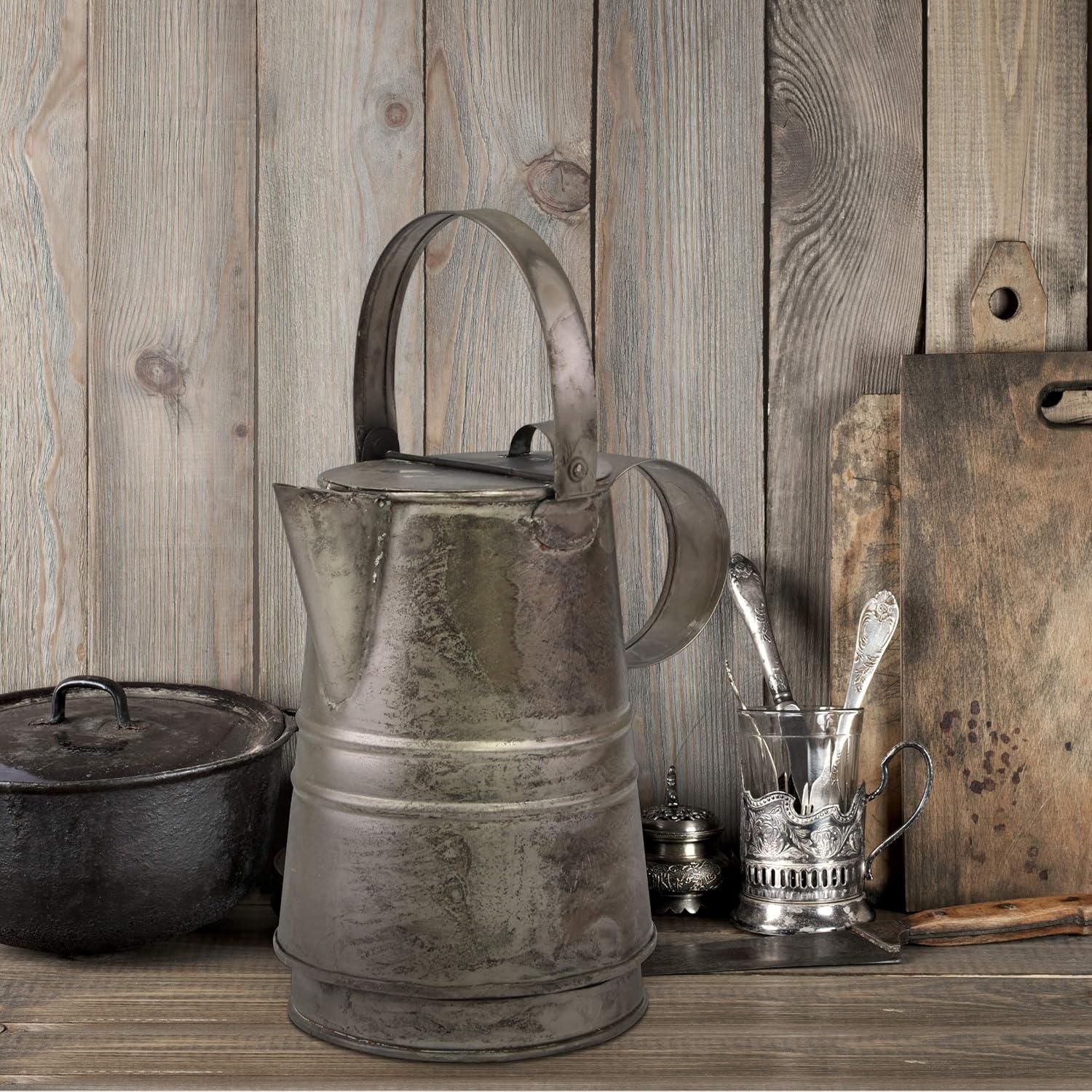 Stonebriar Decorative Silver Metal Pitcher