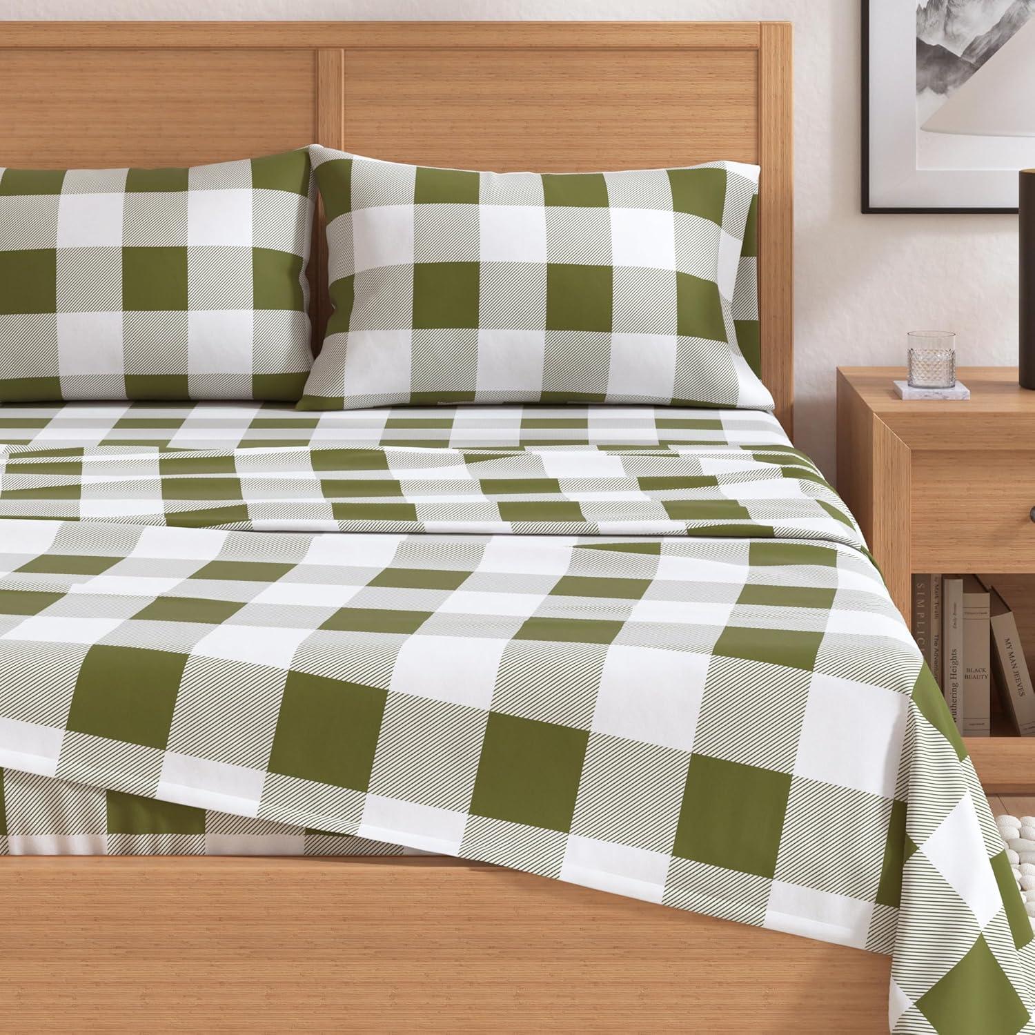 100% Cotton Cozy Solid Flannel Sheet Set
