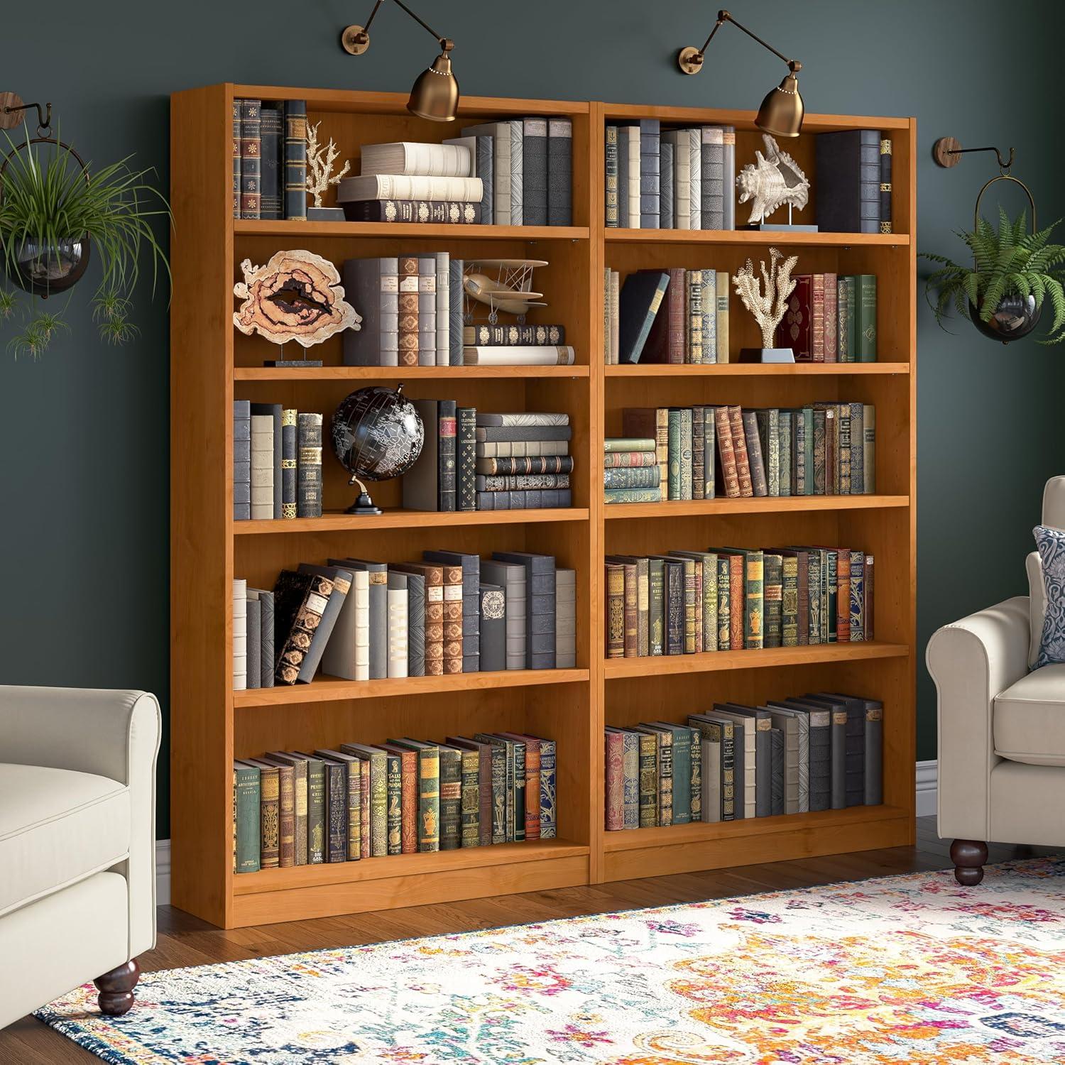 Bush Furniture Universal Tall 5 Shelf Bookcase