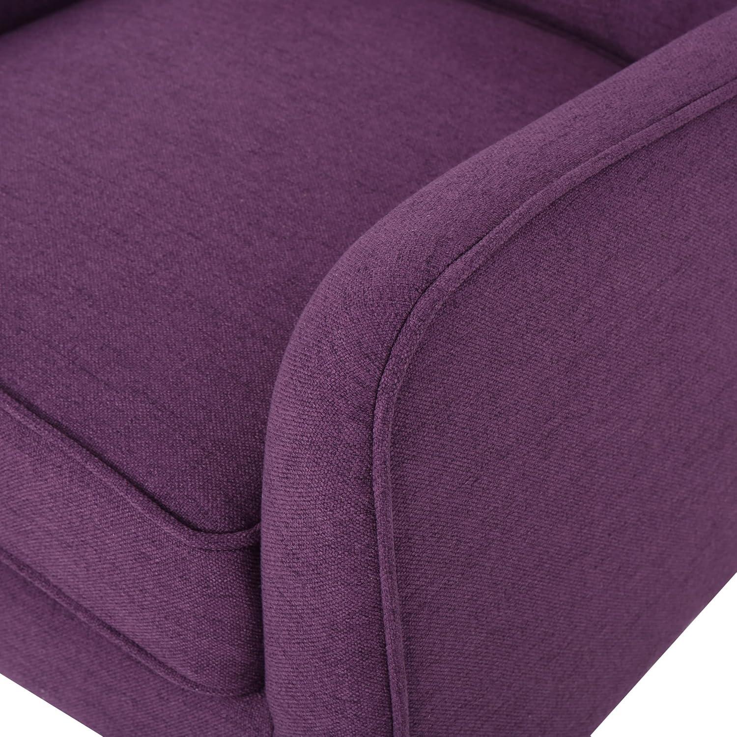 Felicity Mid-Century Armchair Purple - Christopher Knight Home: Tufted, Upholstered, Comfortable for Reading & Living Room