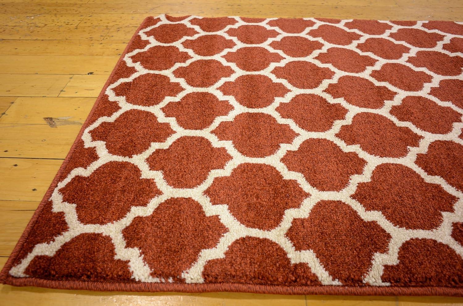 Trellis Philadelphia Red/Beige 2' 7 x 10' 0 Runner Rug