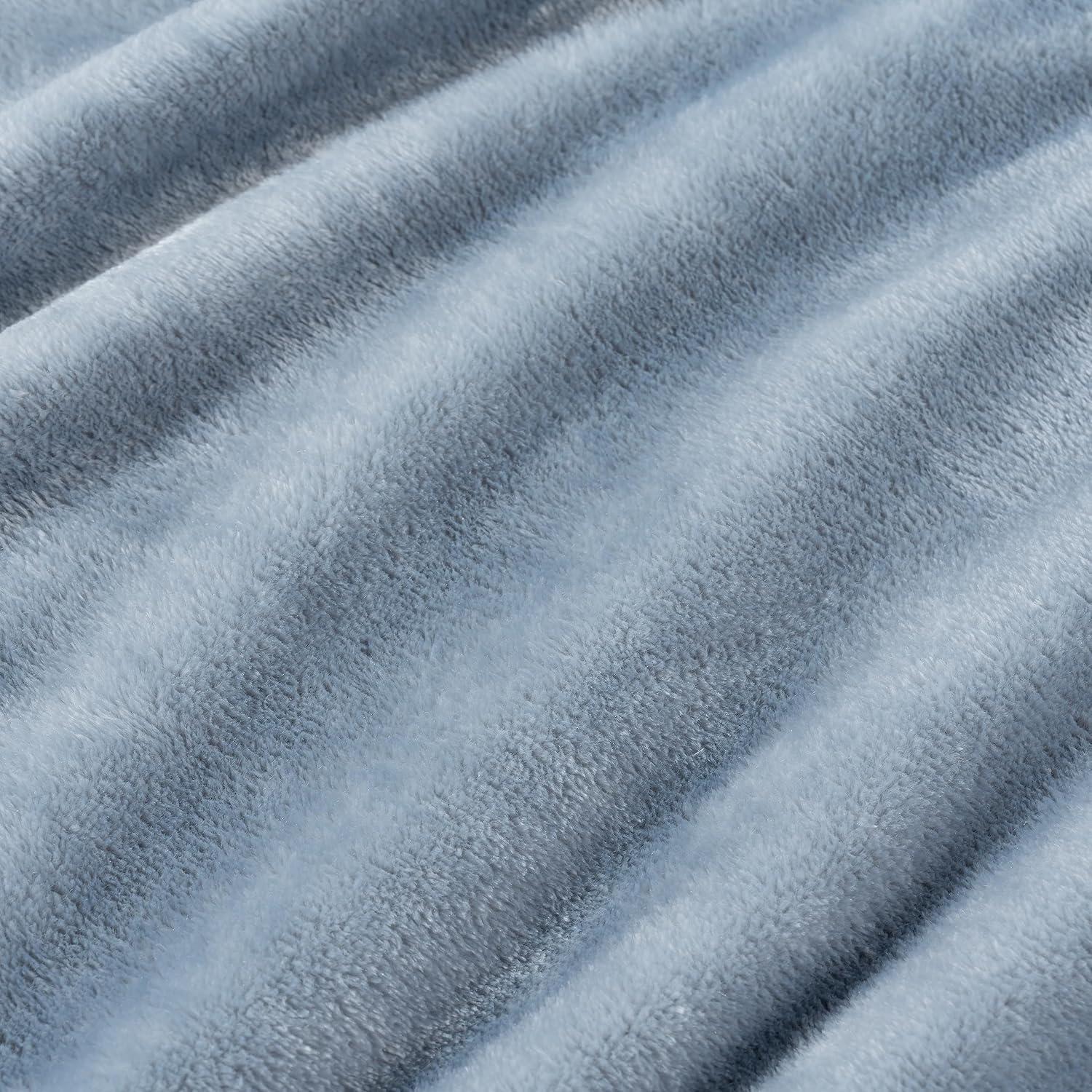 Twin Polar Blue VelvetLoft Fleece Throw Blanket